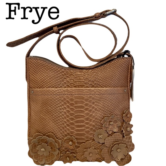 Leather Crossbody Bag Melissa Swing NWT Frye Melissa Floral